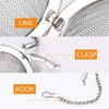 Fu Store 2pcs Stainless Steel Mesh Tea Ball 2.1 Inch Tea Strainers Tea Infuser Strainer Filters for Tea