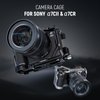 NEEWER A7C II A7CR Camera Cage, Aluminum Video Rig with QR Base Arca Type Anti Slip Compatible with Sony DJI RS Gimbal, HDMI Cable Clamp, NATO Rail, Cold Shoe 3/8" ARRI 1/4" Thread, CA050 Black