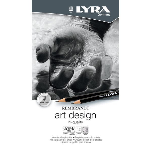 Lyra Rembrandt Art Design Sketch Pencils - Set of 12 Assorted Drawing Pencils for Artists and Students of all Ages - Versatile Art Sketching Pencils for Drawing Sketching Designing and More