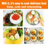 Multi-functional household egg cut flower shaper, egg decorator, delicate kitchen gadgets, easy to clean (2 pieces/set)