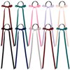 PAGOW 10 Pieces Long Silk Ribbon Hair Bands, Colourful Hair Scarf with Bow Silk Hair Ties, Satin Hair Scrunchies for Women Kids Girls
