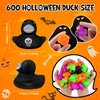 Junkin Halloween Rubber Ducks Bulk 1.57 Inch Mini Rubber Ducks Small Rubber Duck Bulk for Halloween Party Favors(100 Pcs)