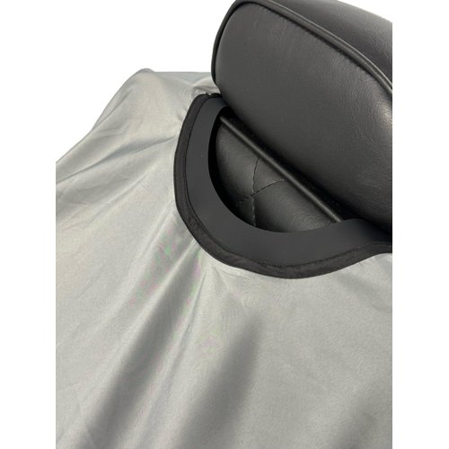 TRU BARBER Barber cape, 100% Polyester, light weight cape and Waterproof, Salon and Barbershop work GREY