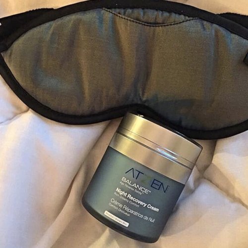 ATZEN Balance Night Recovery Cream | Organic Face & Eye Moisturizing Night Cream | Overnight Anti Aging Cream | Reduces Fine Lines, Wrinkles & Moisturizes Skin | Natural Ingredients: Retinol, Hyaluronic Acid, Peptides, Collagen & Vitamin E (1.7 oz)