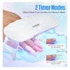 MEFA UV Light for Gel Nails, 12W Mini UV Nail Lamp with 6 Pcs Lamp Beads, 2 Times LED Nail Lamp, Portable USB Nail Dryer for Travel Professional UV Light for Home Salon Nail Tools