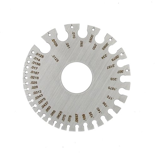 DGOL Stainless Steel SWG Sheet Metal Wire Cable Gage Standard Thickness Gauge with Very Clear Numbers and Letters