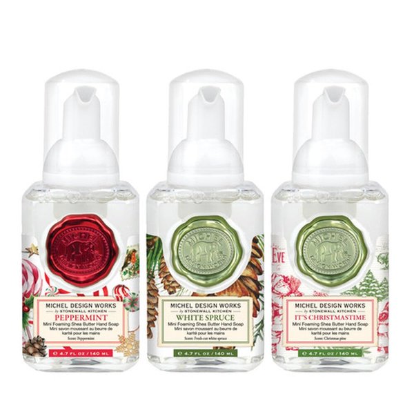 Michel Design Works Mini Foaming Hand Soap Set, Christmas Scents (819054)
