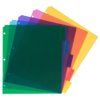 JAM PAPER Plastic Index 5-Tab Dividers - 9 3/4 x 11 1/2 - Assorted Multi-Color - 5 Tabbed Dividers/Pack