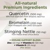 Quercetin with Vitamin C and Zinc - Nettle Quercetin - Quercetin 500mg - Quercetin with Bromelain - Zinc Quercetin + Vitamin D3 - 240 Veggie Caps - (Non-GMO, Gluten-Free, Vegan) 4 Month Supply