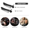 Beaupretty 2pcs Teasing Clip Comb Hairstylist Hair Clips Hair Coloring Styling Tools for Highlights Trimming Cutting Flat Iron Guide (Black)