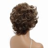 Aimole Women Synthetic Wig Natural Mid length Curly Hair Blonde Wigs (12-83)