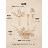 4 Pieces Wedding Hair Accessories for Brides Rhinestone Bridal Hair Comb and Hair Pins for Bridesmaid Flower Girl Women Decorative Crystal Hair Pieces for Wedding Party Prom