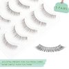 Lashes Natural False Eyelashes Soft Wispy Lashes Faux Mink 11mm False Lashes Chiref Fluffy Curly False Eyelashes Natural Look Lashes 3D 5 Pairs K02-Pure
