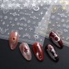 Dornail 8 Sheet 3D Sun Moon Nail Stickers Gold Silver Stars Nail Decals Bronzing Totem Nail Art Stickers 3D Self-Adhesive Sticker Nail Accessories for Girl Women Nail Decorations Nail Art Supplies