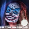 CAHIUYOA White Face Body Paint Makeup,Professional Halloween Stage Cosplay Clown Sfx Makeup,Special Effects Makeup Body Paints for Adults And Kids