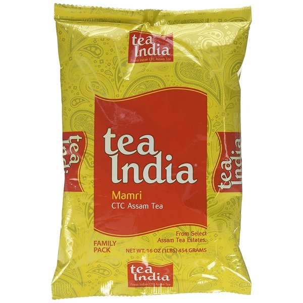 Tea India CTC Assam Loose Leaf Black Tea Strong, Full-Bodied Flavorful Blend Of Premium Black Tea Made with Natural Ingredients Traditional Indian Tea Caffeinated Iced Tea Breakfast Tea 1 LB/ 16 Oz