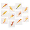 Lightning Bolt Temporary Tattoos - Bulk set of 72- Superhero, Potter and Birthday Party Favors and Handouts