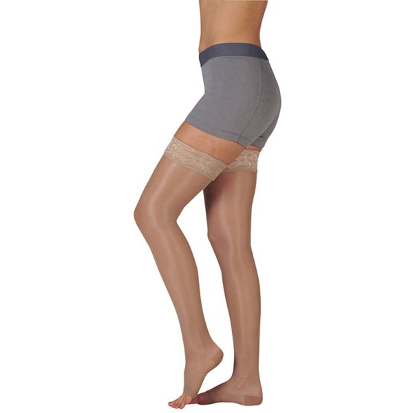 Juzo Naturally Sheer 2101ad 20-30mmhg Knee High Closed Toe Compression Socks