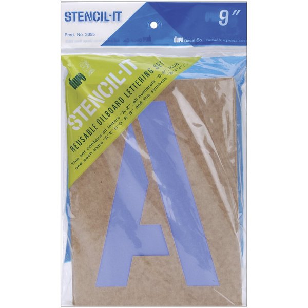 Duro Stencil-It Oil Board Stencil Set 9-Inch