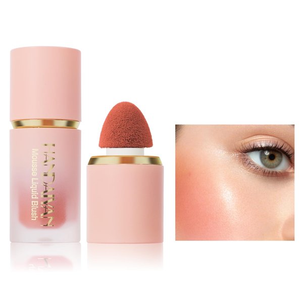 Kyannkara Liquid Blush Makeup Cream Blush For Cheeks Natural Glossy Face Cream Blush Makeup Velvet Texture Long Lasting A02
