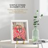 IPAME Plate Stands for Display - 6 Inch Metal Square Wire Plate Holder Display Stand + Picture Frame Stand Holder Easel for Book, Decorative Plate, Plaque, Photo, Platter (Gold 2 Pack)