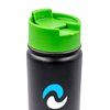 NuRich Green Hydro Wide Mouth Flip and Sip Replacement Coffee Lid or Cap Accessories Compatible with Hydroflask, Nalgene, and Many More Top Water Bottle Brands Sizes 12 16 18 20 32 40 64 Ounce