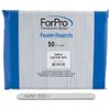 ForPro Zebra Foam Board, 120/240 Grit, Double-Sided Manicure Nail File, 7” L x .75” W 50-Count