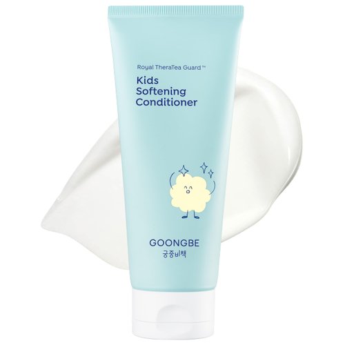 GOONGBE Kids' Softening Hair Conditioner - Korean Kids Glossy Hair Conditioner for Weak, Frizzy and Tangle Prone Hair - Silicone-Free Formula - Allergen Free Scent, 6.76oz.