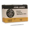 John James Sharp Beading Needles -Size 10, 25 Pack
