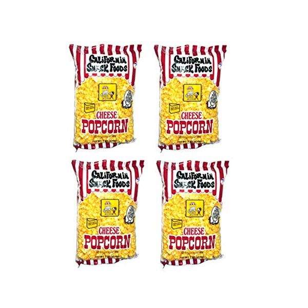 CALIFORNIA SNACK FOODS Cheese Popcorn 49.7g. / 1.75 oz. - 4 PACK.
