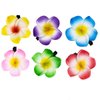 Plumeria Flower Hair, 24PCS Hawaiian Foam Flower Hair Clips, Hawaii Hair Clips for Women, Wedding Party Beach Hair Decorations