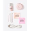 Le Mini Macaron DIY Gel Manicure Kit | Gel Nail Polish Kit w/ LED Nail Dryer Lamp, 1 Gel Polish, Cuticle Stick, Nail File, & Remover Wraps, (Coconut Yogurt)