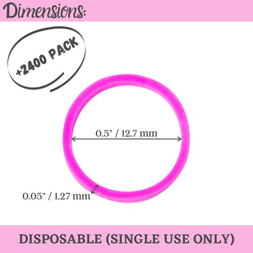 Mr. Pen- Hair Rubber Bands, 2400 Pack, Assorted Color, Colorful Rubber Bands for Hair, Hair Bands, Elastic Hair Ties, Mini Hair Ties, Rubber Hair Ties, Hair Ties for Baby Girls, Baby Hair Ties