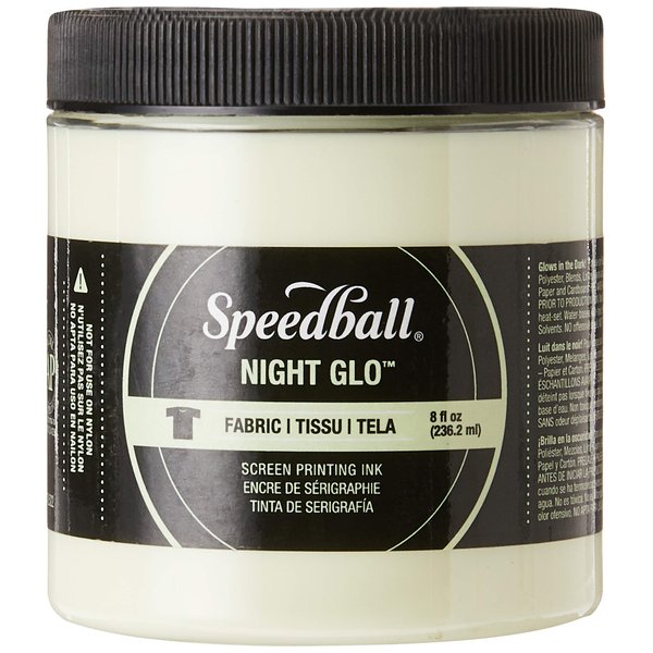 Speedball Fabric Screen Printing Ink, 8-Ounce, Night Glo Original, Glow in The Dark