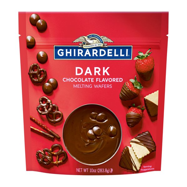 Ghirardelli Chocolate Company Dark Chocolate Melting Wafers - 10 oz. (283.8g)​, 1 bag