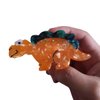 Novelty Dinosaur Hair Clip,Acetate Claw Clips,Hair Clips for Women,Orange