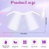 Piriuuo 50 Pcs Clear Shower Face Eye Shields, Disposal Shower Visor for Adults Eyelash Extensions Waterproof Shower Face Shields Makeup Protector Visors Shield for Hairspray Salon Eyelid Aftercare