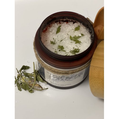 Dead Sea Salt Exfoliating Scrub Body Scrub Exfoliation Great for Scars, Chicken Skin, Cellulite, Stretch Marks for Men & Women (The Truth for Men, 8 oz.)