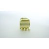 Generic Tiny mini matte gold tone metal hair claw clip (Clip quantity: 2 clips), 1 Count (Pack of 1)