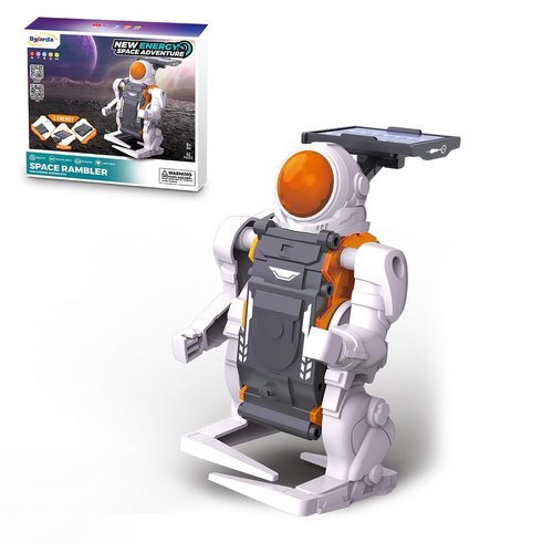 STEM New Energy Spacewalker Robot Toy - 3 Power Modules: Solar, Salt Water & Battery Power - Perfect for 8+ Year Olds