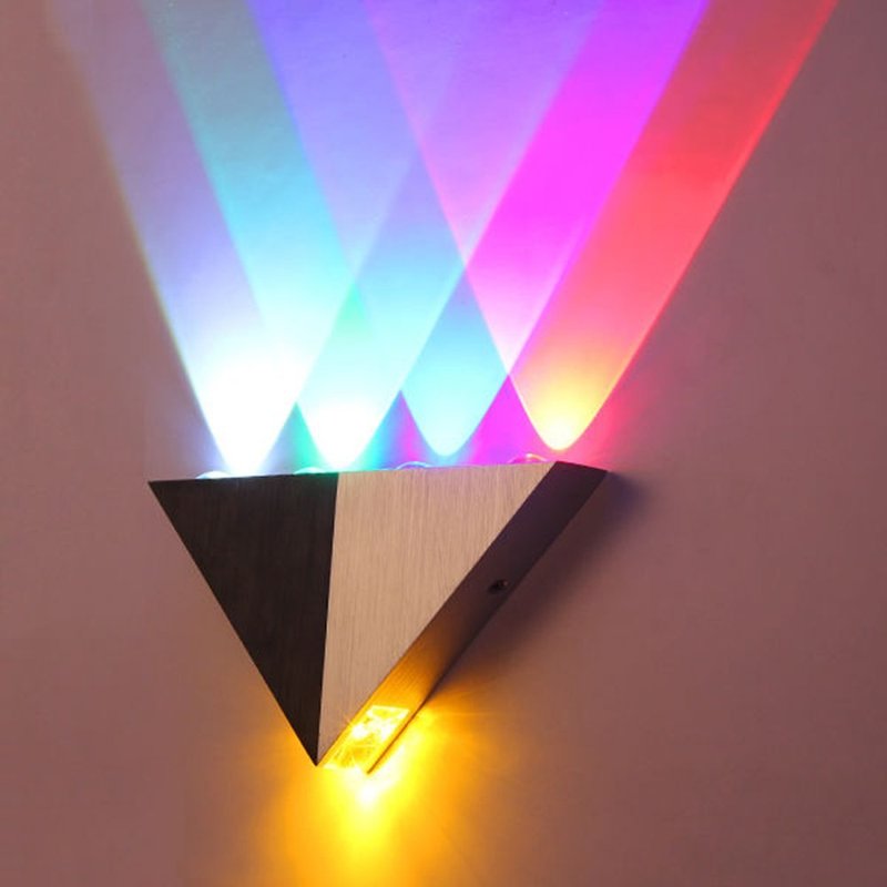 Lemonbest Modern Triangle 5W LED Wall Sconce Light Fixture Indoor ...