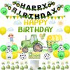 Sursurprise Tractor Birthday Decorations for Boy, Tractor Birthday Backdrop Banner Cake Topper Balloon for Farm Tractor Birthday Party Supplies