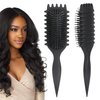 Curly Hair Brush，2024Curl Defining Brush, Curl Defining Brush,for Combing and Shaping Men's and Women's (Black)