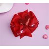 Red Valentine's Day bows hairpin rose Heart-shaped Bowknot Hair Pins hair accessory.(QRJ6) (Red)