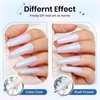 SUPWEE Pearl Gel Nail Polish, 15ml Pearlescent Nail Gel Polish Shimmer Mermaid Nail Polish for Nails Shell Swirl Thread Effect Soak Off UV Gel Summer Colors