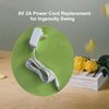 YBSCJHGR 10FT Charger Compatible with Fisher Price, Ingenuity Swing, 6V AC Adapter for Snugapuppy Power Cord Replacement