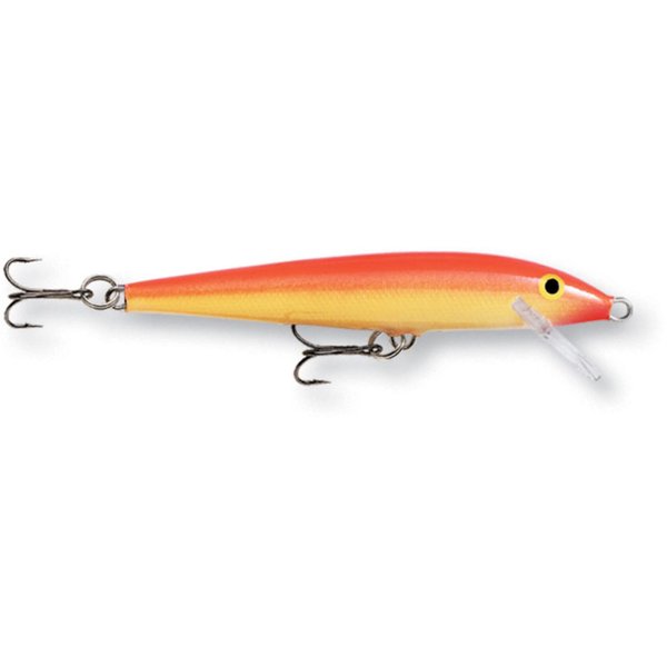 Rapala Original Floater 13 Fishing lure, 5.25-Inch, Gold Fluorescent Red
