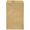 100 Natural Kraft Merchandise Bags, 5x7-1/2, No Gusset by WCI