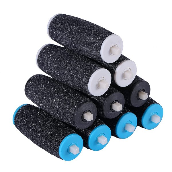 Replacement Roller Refill Heads Compatible with Amope Pedi Perfect Electronic Callus Remover Foot File(4 Pack Extra Coarse& 3 Pack Regular Coarse & 3 Pack Gentle Smooth)