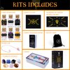 YixangDD Tarot Cards with Guide Book 18 Pcs Include 1 Deck of 78 Cards 、6 Mini Crystal Jars，7 Chakra Stones,1 Spirit Pendulum，1 Cloth ，1Goddess of Earth Pendulum mat，1 Velvet Bag